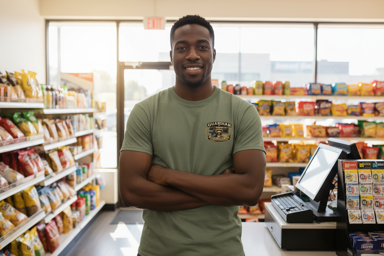 Military Green - Black Man Clerk Model
