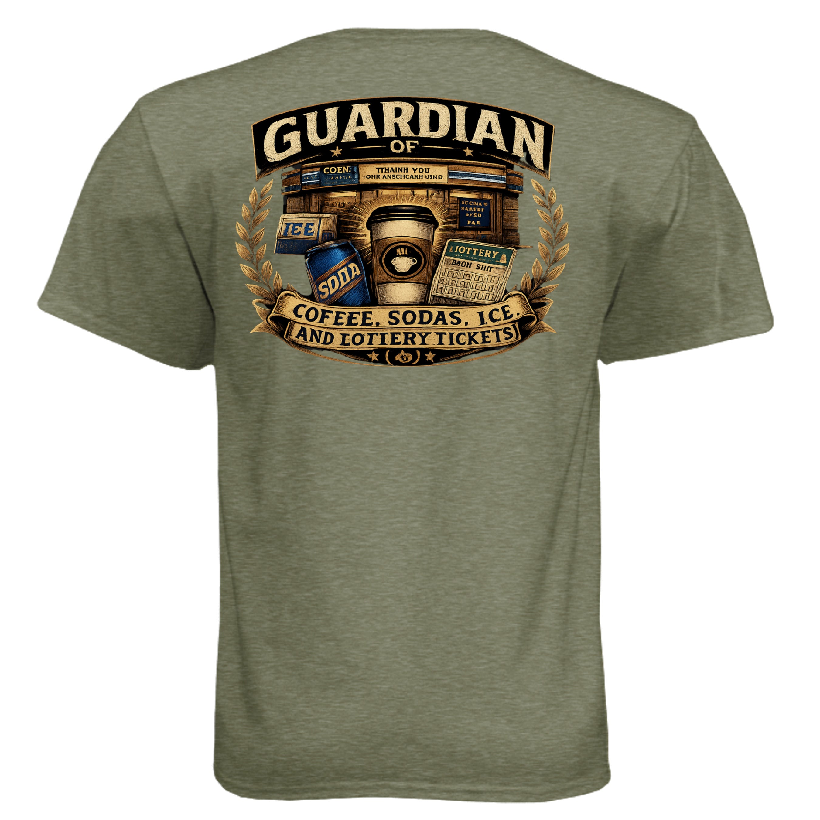 MILITARY GREEN - 6010 - BACK