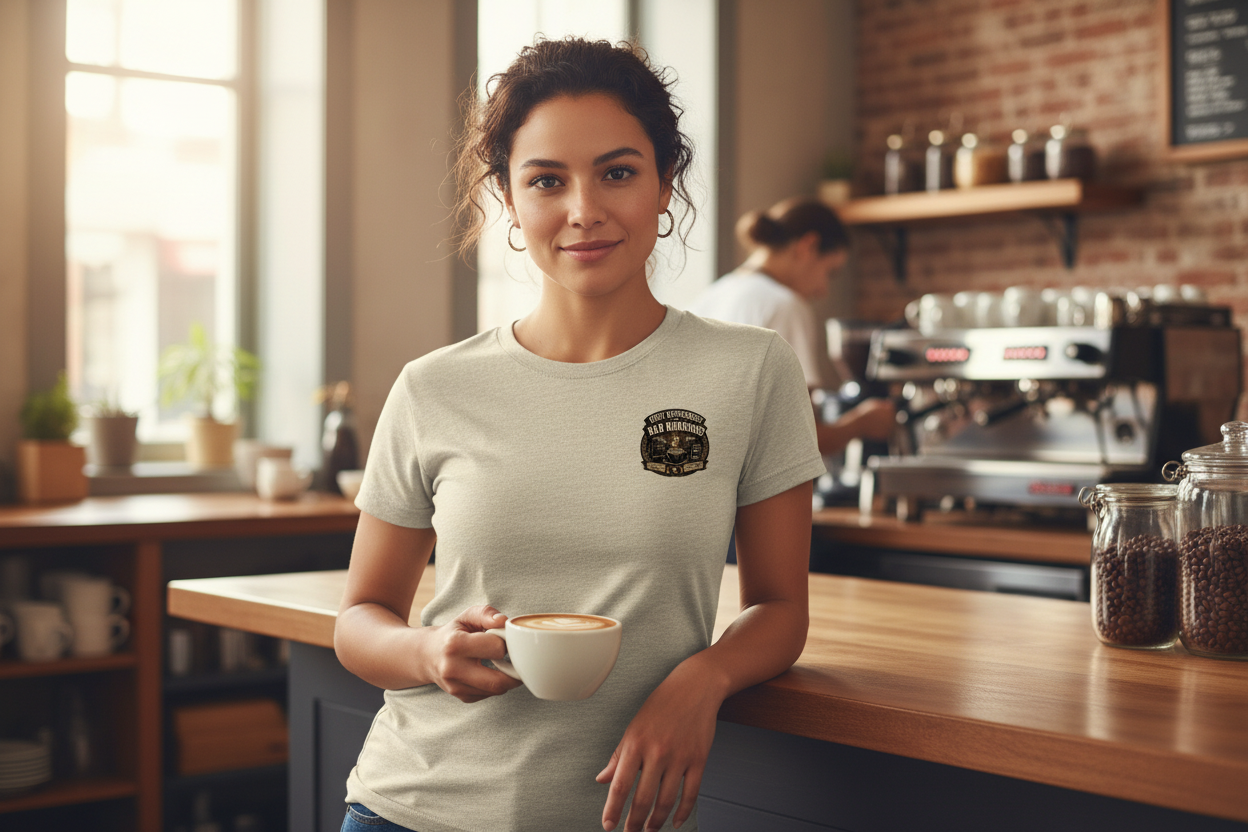 Oatmeal - Latina Woman Barista Model